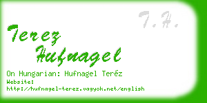 terez hufnagel business card